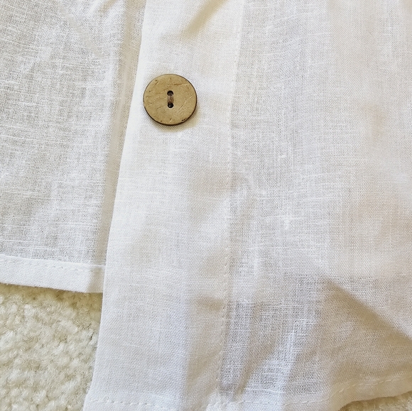 LAST CALL🍂 Sigrid Olsen linen rayon button back top blouse - Picture 7 of 14